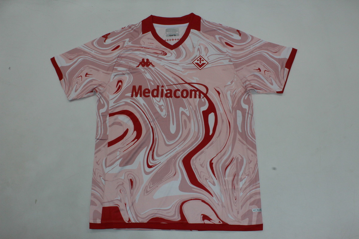 AAA Quality Fiorentina 23/24 Fourth Pink/Red Soccer Jersey
